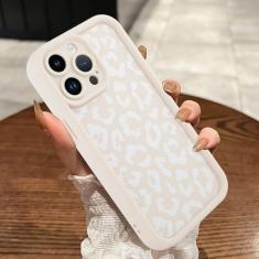 Imagem de MOWIME Capa compatível com iPhone 12 Pro, capa protetora de TPU macio à prova de choque com estampa de guepardo para mulheres e meninas, capa fina antiarranhões leopardo para iPhone 12 Pro de 6,1