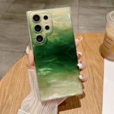 Imagem de Capa protetora de lente luxuosa com padrão Aurora Gradient Glitter para Samsung Galaxy S24 S22 Ultra S23 Plus capa fina e fina, 4, para Samsung S23