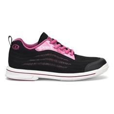 Imagem de Dexter Tênis feminino Lite Knit Bowling – Preto/Rosa