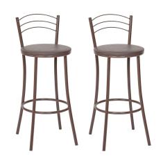 Imagem de Kit 2 Banquetas Bp26-a A109 Marrom