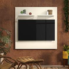Imagem de Painel 2 Prateleiras superior Para Tv até 32P Sala Madri cor Off White - Comprar Móveis em Casa