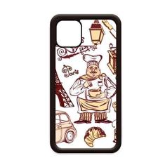 Imagem de Capa de panela de alimentos França Torre Eiffel para iPhone 12 Pro Max para Apple Mini Mobile Case