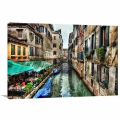 Imagem de Quadro Decorativo Paisagem de Veneza Itália - Tela em Tecido