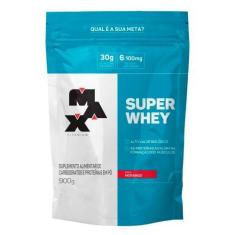 Imagem de Super Whey Max Titanium Sabor Morango Refil 900G