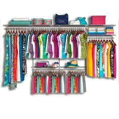 Imagem de Roupeiro aramado quarto pequeno closet feminino solteiro 3,70 br