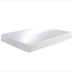 Imagem de Lençol Avulso Com Elástico Casal King Cetim Seda Branco - Confecções E