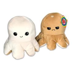 Imagem de Polvo Tiktok Humor Bravo Feliz Reversivel Pelucia