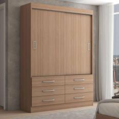 Imagem de Guarda-Roupa Solteiro Ushuaia 2 Portas 6 Gavetas Demolição - Panorama Móveis