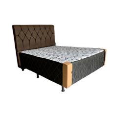 Imagem de Cama Box Conjugada Casal Básica 1.88 x 1.38 x 52cm - Gynflex