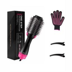 Imagem de Secador de Cabelo Escova Volumizer Straightener Pente Rotativo ElaShop