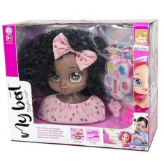 Imagem de Boneca Style Hair Negra, Bee Toys, com Acessórios, 21 cm