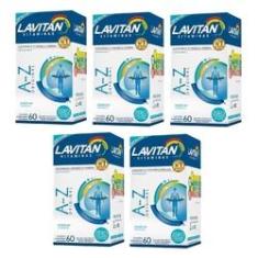 Imagem de Kit Com 5 Lavitan A-Z Cimed Com 60 Comprimidos