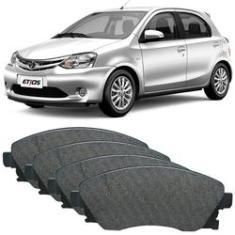 Imagem de Kit Pastilha Freio Toyota Etios Hatch 2013 a 2018 Dianteira Akebono Cobreq