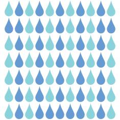 Imagem de Adesivo De Parede Gotas Azuis 77Un 4X8Cm