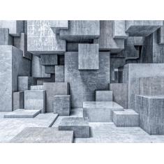 Imagem de Papel De Parede Profundo Mármore Cubos 3D At45