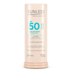 Imagem de Protetor Solar Sunless Stick com Base Efeito Matte FPS 50 Cor Clara 12g