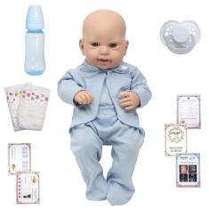 Imagem de Boneco Reborn Princípe Luca Fofinho Completo Vários Itens