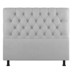 Imagem de Cabeceira Cama Box Casal Queen Size Nice 160cm Suede Cinza Claro - Abmaza