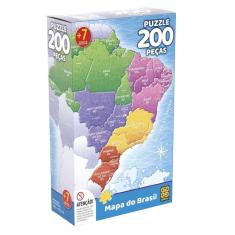 Imagem de Quebra cabeca mapa do brasil 200 pecas grow