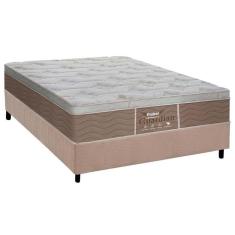 Imagem de Cama Box Casal: Colchão Molas Probel Prolastic Guardian+ Base CRC Suede Clean(138x188)