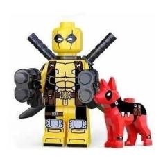 Imagem de Boneco Blocos De Montar Deadpool Dog Marvel Sun - Mega Block Toys