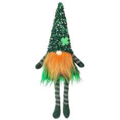 Imagem de Boneca irlandesa de pernas longas sem rosto do Dia de São Patrício Boneca ornamento anão Rudolph