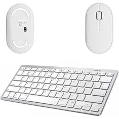 Imagem de Mouse, Teclado Bluetooth Galaxy Tab A8 X200/X205 10,5 Branco