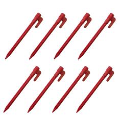 Imagem de Kit 50 Estacas PEQUENA 14,5CM P/Barraca Quadra Areia Camping Gramado Gazebo Beach Tenis Guarda-sol