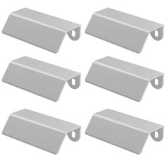 Imagem de Kit 6 Puxadores Alça de Sobrepor Cromado Para Móvel Armários Gavetas PV2280