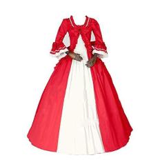 Imagem de Vestido de baile feminino rococó, vestido de baile gótico vitoriano do século 18,  e ., P