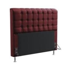 Imagem de Cabeceira Estofada Para Cama Box Rana 160 Para Cama Queen Sued Bordô Aradecor