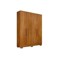Imagem de Guarda Roupa 4 Portas e 2 Gavetas c/ Pés Milly/Veneza Cumaru - Novo Horizonte