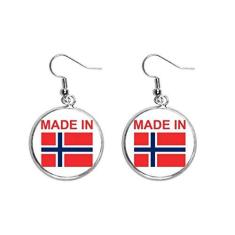 Imagem de Brincos de prata feitos na Noruega Country Love Ear pendentes joia feminina