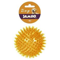 Imagem de Brinquedo Jambo Bola TPR Espinho com Som Laranja Grande