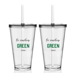 Imagem de Copo com Tampa e Canudo Eco Seja Green