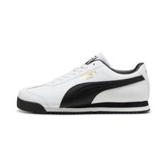 Imagem de PUMA Tênis masculino Roma, 24-standard-puma White-puma Black-Puma Team Gold, 42
