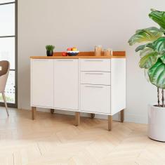 Imagem de Balcão De Cozinha 3 Portas E 2 Gavetas Paris Sallêto Móveis