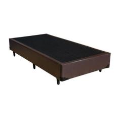 Imagem de Cama Box Solteiro 88 Bello Box - Tecido Sintético Marrom