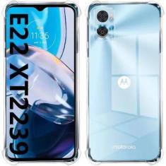 Imagem de Capa Capinha Transparente Para Moto E22 Anti Impactos - HREBOS