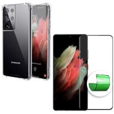Imagem de Capa Capinha + Película 9D Cerâmica Samsung S21 Ultra - Armyshield
