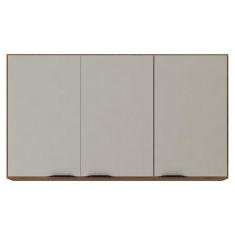 Imagem de Armário Aéreo Para Cozinha Firenze 3 Portas Amêndola Touch Nude Prime