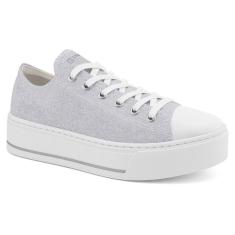 Imagem de Tênis Casual Feminino Prata Branco Ramarim 2397222-0002-Feminino