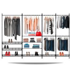 Imagem de Guarda roupa closet aramado aberto armário modulado roupeiro 3,10 PT