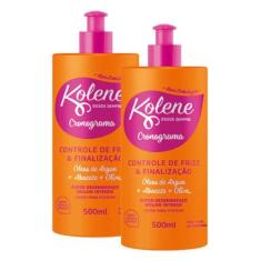 Imagem de Kit Com 2 Creme Para Pentear Kolene Cronograma Capilar 500ml