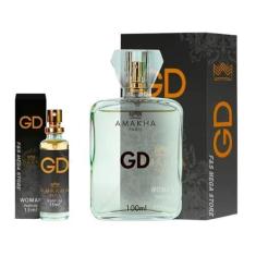 Imagem de Kit Perfume Feminino Gd Amakha Paris 100ml E 15ml Bolso
