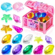 Imagem de Conjunto de brinquedos de piscina Diving Gem NHBTYKL 28 unidades com b
