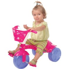 Triciclo Motoca Velotrol Tico Tico Infantil Rosa Omotcha - Chic Outlet -  Economize com estilo!