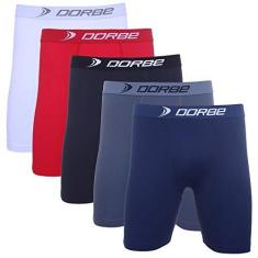 Kit 10 Cuecas Boxer Long Leg Riscadinha - Microfibra Confortável