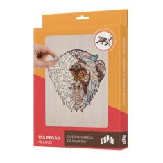 Imagem de Quebra-Cabeça Em Madeira - Macaco - 133 Peças - Copag