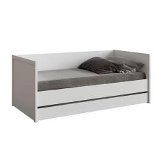 Imagem de Cama com Encosto Wood Designer CC - Branco